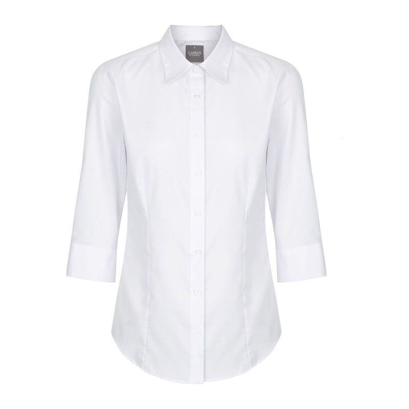 Gloweave - Ladies Herringbone Stripe 3/4 Sleeve Shirt - 1069 - SALE