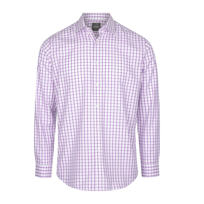 Gloweave - Mens Oxford Check Long Sleeve Shirt - 1712L - SALE