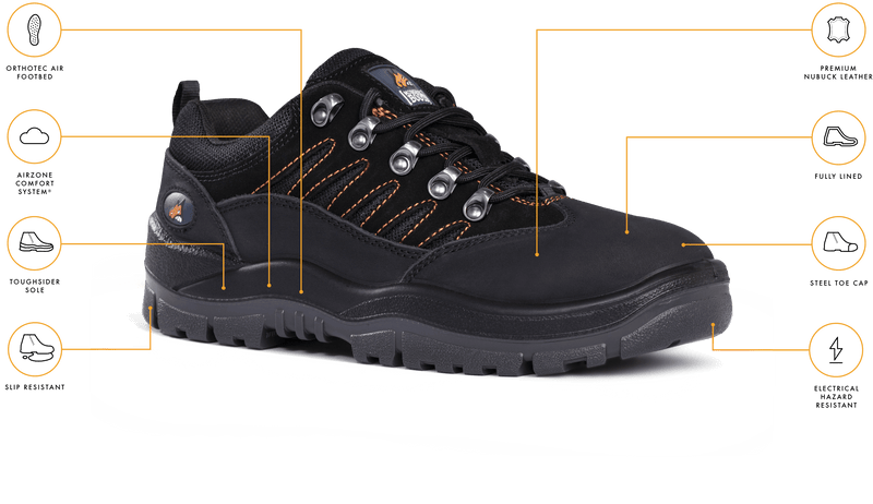 Mongrel 390080 L/U Safety Hiker Shoe