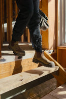 Blundstone 8002 Rotoflex - TPU Steel Safety - Rustic Brown - Unisex - Elastic Side-With Scuff Cap