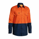 Bisley BS6895 Two Tone Hi Vis Cool Lightweight Drill Shirt - Long Sleeve