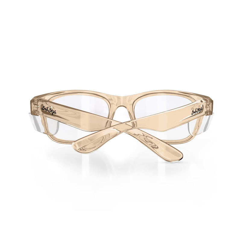Safe Style CCHC100 Classic Champagne Frame Clear Safety Glasses