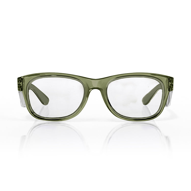 Safe Style CGRC100 Classics Green Frame /Clear UV400 Safety Glasses
