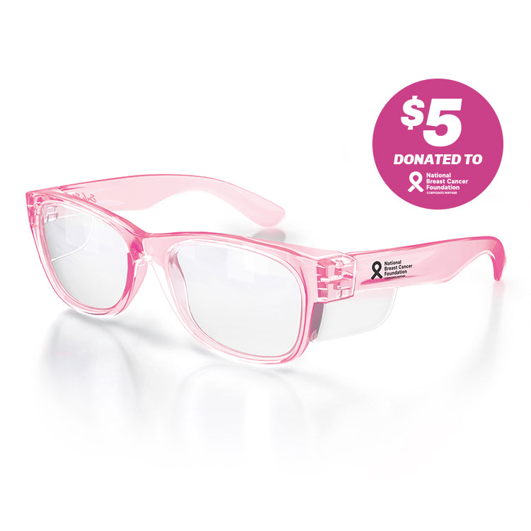 Safe Style CPC100 Classics Pink Frame/Clear UV400 Safety Glasses