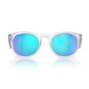 Safe Style CRCBP100 Cruisers Clear Frame Mirror Blue Polarised Safety Glasses
