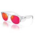 Safe Style CRCRP100 Cruisers Clear Frame/Mirror Red Polarised UV400 Safety Glasses