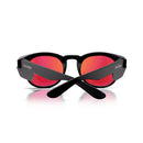 Safe Style CRMBRP100 Cruisers Matte Black Frame Mirror Red Polarised Safety Glasses