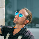 Safe Style FCBP100 Fusions Clear Frame Mirror Blue Polarised Safety Glasses