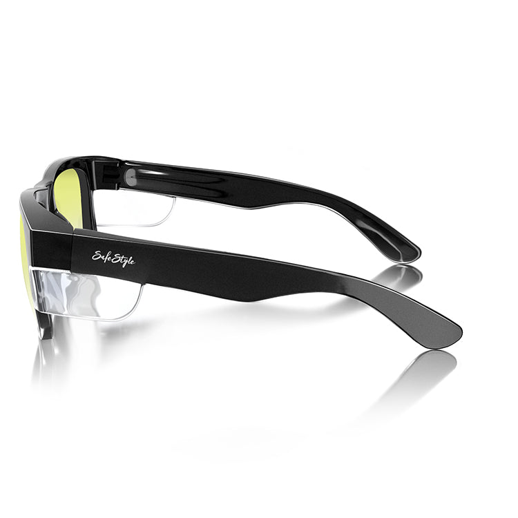 Safe Style FBY100 Fusions Black Frame/Yellow UV400 Safety Glasses