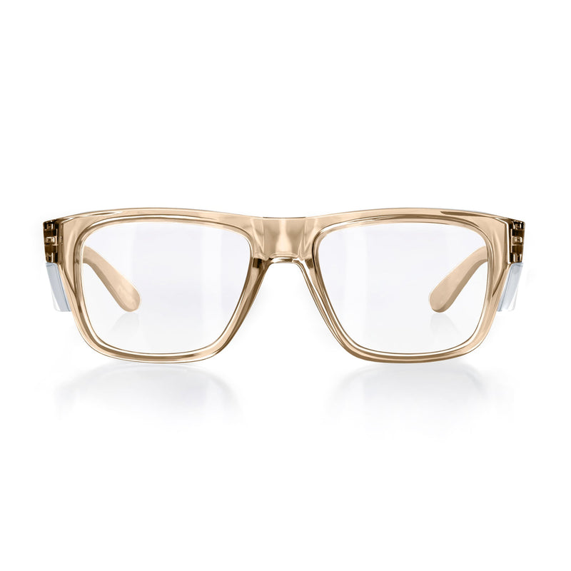 Safe Style FCHC100 Fusions Champagne Frame Clear Safety Glasses