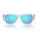Safe Style FCBP100 Fusions Clear Frame Mirror Blue Polarised Safety Glasses
