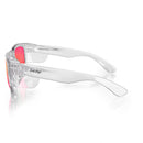Safe Style FCRP100 Fusions Clear Frame Mirror Red Polarised Safety GlaSafe StyleSafe Style FCRP100 Fusions Clear Frame Mirror Red Polarised Safety Glasses