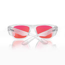 Safe Style FCRP100 Fusions Clear Frame Mirror Red Polarised Safety GlaSafe StyleSafe Style FCRP100 Fusions Clear Frame Mirror Red Polarised Safety Glasses