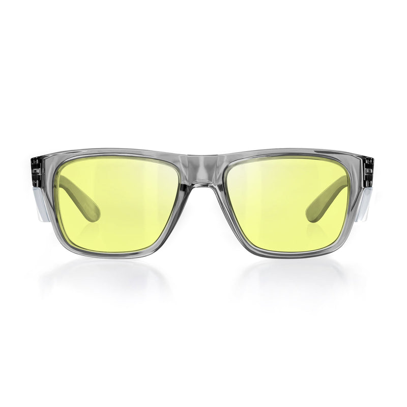 Safe Style FGY100 Fusions GraphiteFrame/ Yellow UV400 Safety Glasses