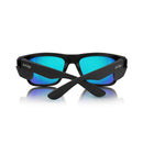 Safe Style FMBBP100 Fusions Matte Black Frame Mirror Blue Polarised Safety Glasses
