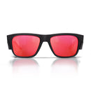 Safe Style FMBRP100 Fusions Matte Black Frame Mirror Red Polarised Safety Glasses