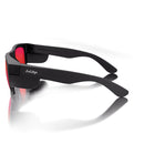 Safe Style FMBRP100 Fusions Matte Black Frame Mirror Red Polarised Safety Glasses