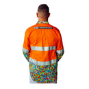 Men's Bonza Day/Night Hi Vis Full Button Workshirt