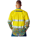 Men's Bonza Day/Night Hi Vis Full Button Workshirt