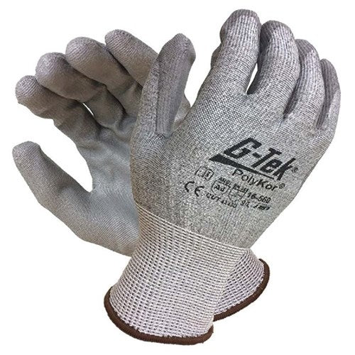 G-Tek 16-560V Glove Polykor Level D Vend 13 Gauge HPPE Glass Fibre Line