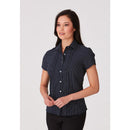 City-Stretch Spot Cap Sleeve