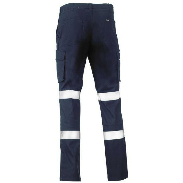 Cotton Drill Taped Cargo Pants - Navy