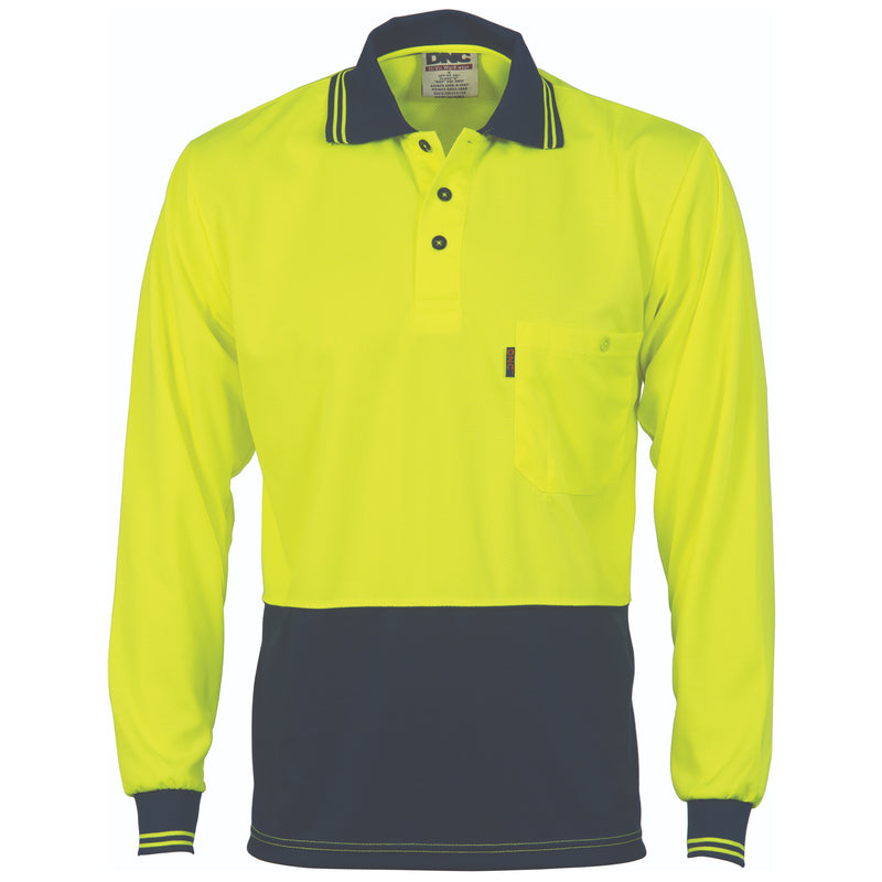 DNC 3813 HiVis Polo Micro L/S