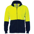 DNC 3827 HiVis Two Tone Full Zip Polar Fleece