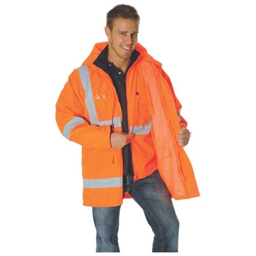 DNC 3995 HiVis 2 in 1 Rain Jacket Back Taped 3995