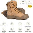 Mongrel 561020 L/U Zip Nitrile Scuff Cap Safety Boot