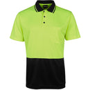 JBs Wear 6HJNC Hi Vis Jacquard Non Cuff Polo