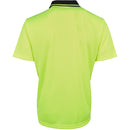 JBs Wear 6HJNC Hi Vis Jacquard Non Cuff Polo