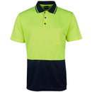 JBs Wear 6HJNC Hi Vis Jacquard Non Cuff Polo