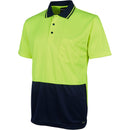 JBs Wear 6HJNC Hi Vis Jacquard Non Cuff Polo