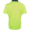 JBs Wear 6HJNC Hi Vis Jacquard Non Cuff Polo