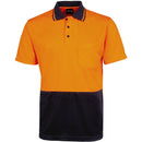JBs Wear 6HJNC Hi Vis Jacquard Non Cuff Polo