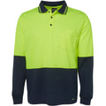 JBs Wear 6HVPL Hi Vis L/S Traditional Polo