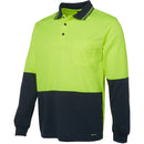 JBs Wear 6HVPL Hi Vis L/S Traditional Polo