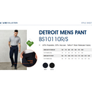 Biz Collection BS10110S Mens Detroit Pant Stout