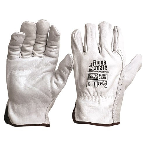 CGL41N Riggamate Natural Cowgrain Gloves