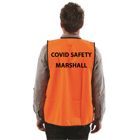 COVID SAFETY MARSHALL - Hi Vis Vest