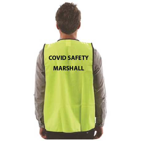 COVID SAFETY MARSHALL - Hi Vis Vest