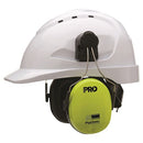 PYTHON HARD HAT EARMUFFS - SLIMLINE HI VIS YELLOW