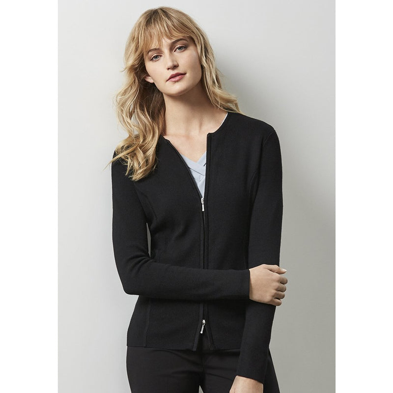 Biz Collection LC3505 Ladies 2-Way Zip Cardigan