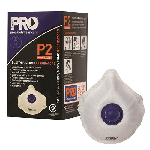 ProChoice P2 Dust Mask with Valve - Box of 12