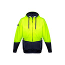 Syzmik ZT478 Unisex Hi Vis Textured Jacquard Full Zip Hoodie