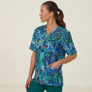 Warlu Indigenous V Neck Scrub Top CATRFR