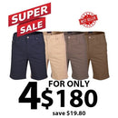 Pilbara RMPC033 Cotton Stretch Jean Short