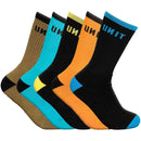 Unit Mens Socks - Bamboo 5 Pack - React